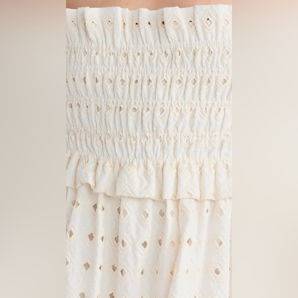 NWOT O.P.T Eyelet Bobi Midi Dress. Size L - Picture 7 of 12